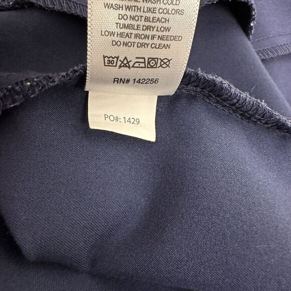 Figs Casma Scrub Top Women L Navy Blue Three Pocket Short Sleeve Nurse Medical - Picture 10 of 14